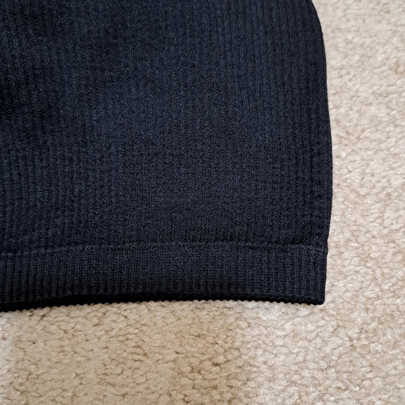 Lemon Ribbed Yoga Bra Women's Size XS Black Seamless NWOT - Picture 4 of 7